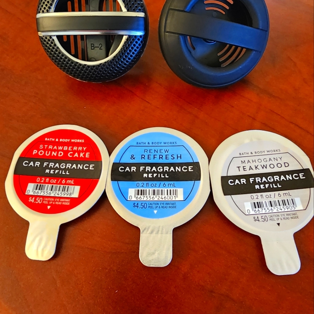 Bath and body works car air freshners refills & holders